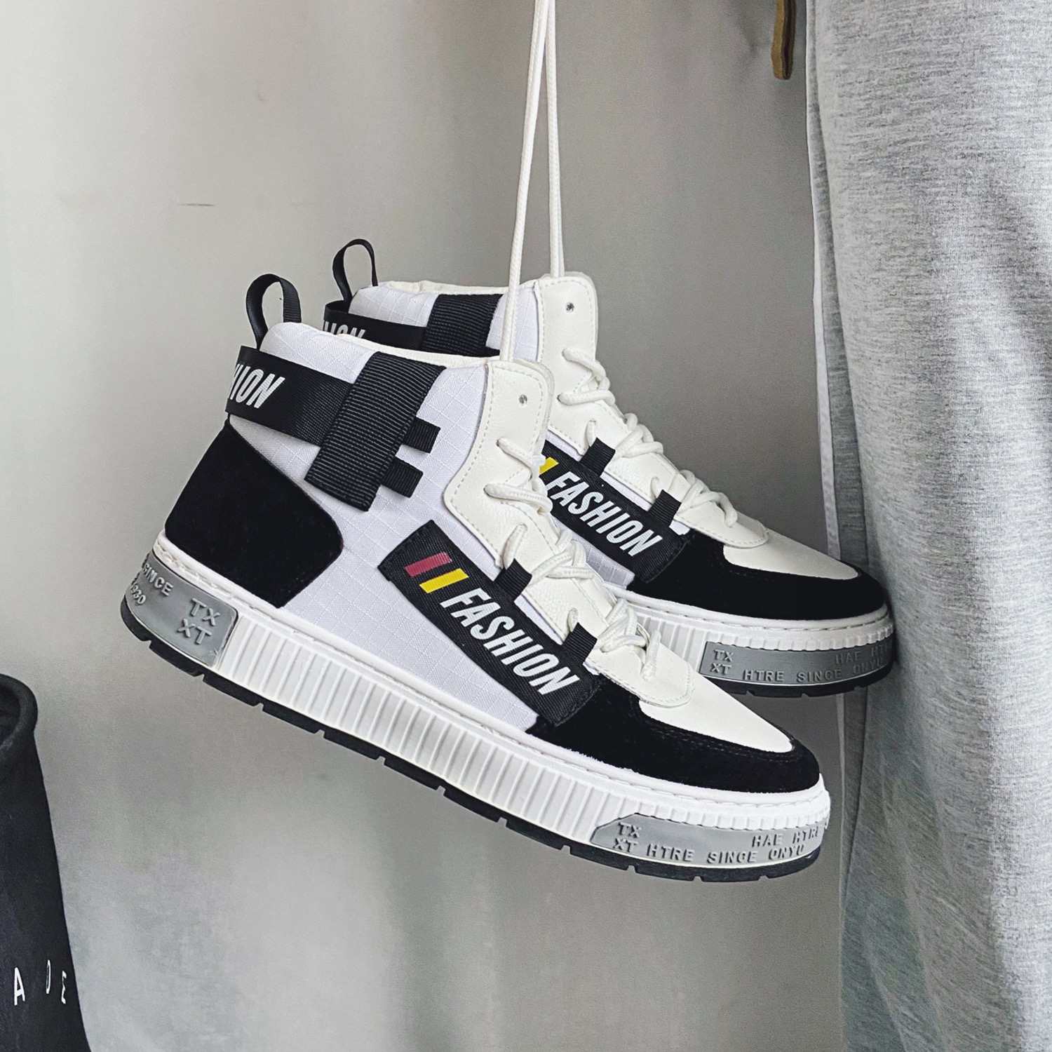 XZ1118-Q13P50男士休闲高帮板鞋，男鞋靴子，星座1118