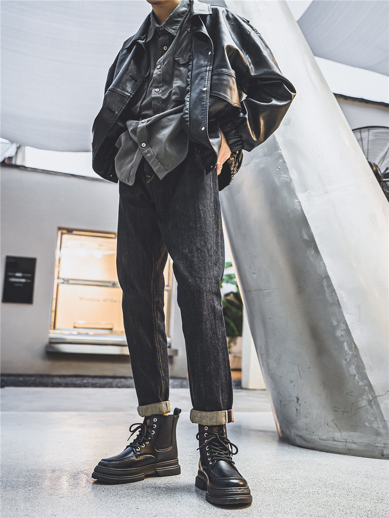 XZ1118-GZ14P50马丁靴中帮男鞋,男鞋马丁靴,星座1118