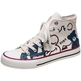 XZ1118-7823P45男士高帮涂鸦帆布鞋板鞋，男鞋帆布鞋，星座1118