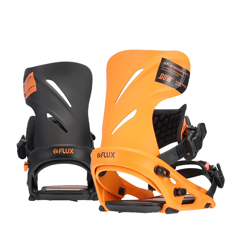 22冬季FLUX单板滑雪固定器dsw公园平花cv刻滑xf全能黑橙鸳鸯色ds_虎窝淘