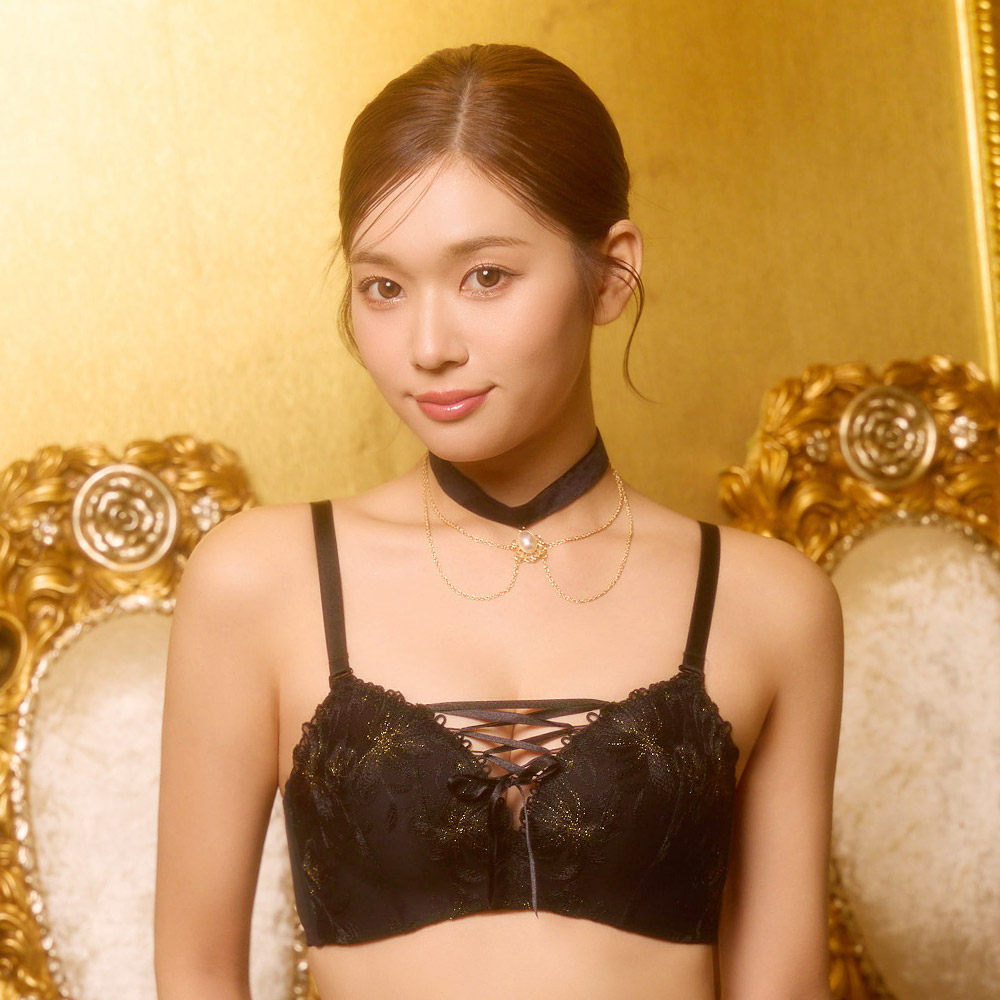 爱美菲露日系胸罩aimerfeel聚拢内衣蕾丝性感上托文胸刺绣1104813