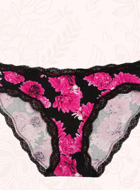 爱美菲露无痕内裤女士日系低腰蕾丝性感透气薄款舒适三角裤956521