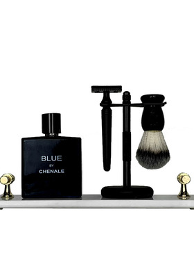 样板房衣帽间衣柜洗手间软装陈列软装饰绅士男士卫浴饰品香薰托盘