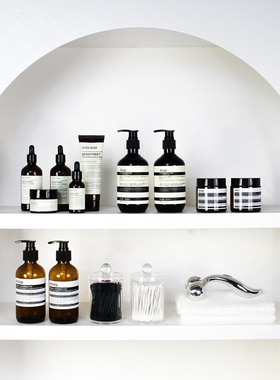 【浴室柜摆件】样板间卫生间护肤按压玻璃瓶洗发乳液软装道具展示