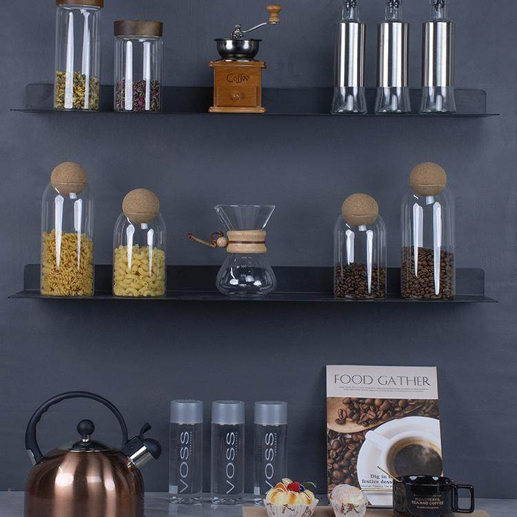 样板间厨房摆件餐边柜装饰酒柜装饰品橱柜收纳罐玻璃罐组合套装