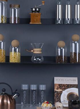 样板间厨房摆件餐边柜装饰酒柜装饰品橱柜收纳罐玻璃罐组合套装