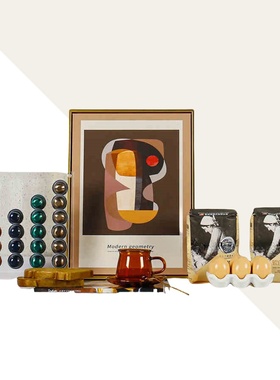 样板房咖啡样板间厨房道具摆件橱柜展厅饰品软装搭配套装画厨具