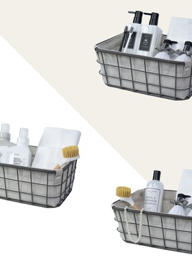 样板房间展厅卫生间浴室摆件洗漱套装沐浴露毛巾组合托盘装饰品