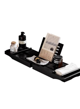 样板间卫生间摆件浴室乳液香薰实木沥水浴缸架软装饰品组合套装