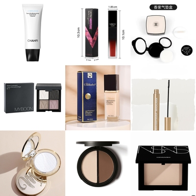 【眼影口红粉饼刷子彩妆系列】样板衣帽间梳妆台轻奢道具拍摄摆件