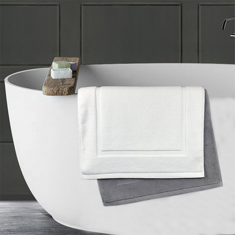 样板房地垫卫生间毛垫浴白色地毯地巾毛巾垫卫浴展厅软装搭配