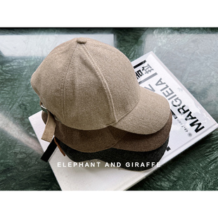 斜纹羊毛呢棒球帽 造型神器 ACC357 店主 大象和长颈鹿