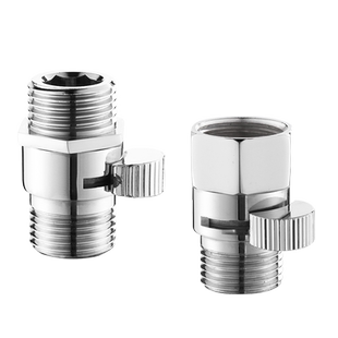 全铜内外丝角阀直通门4分花洒淋浴喷头软管快捷开关带止水调节阀