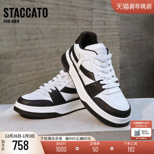 透气情侣鞋 思加图新款 厚底潮鞋 休闲鞋 男Y2557AM4 百搭板鞋