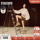 靴 沙丘电音复古运动靴短靴厚底加绒时装 杨幂同款 思加图2025新款