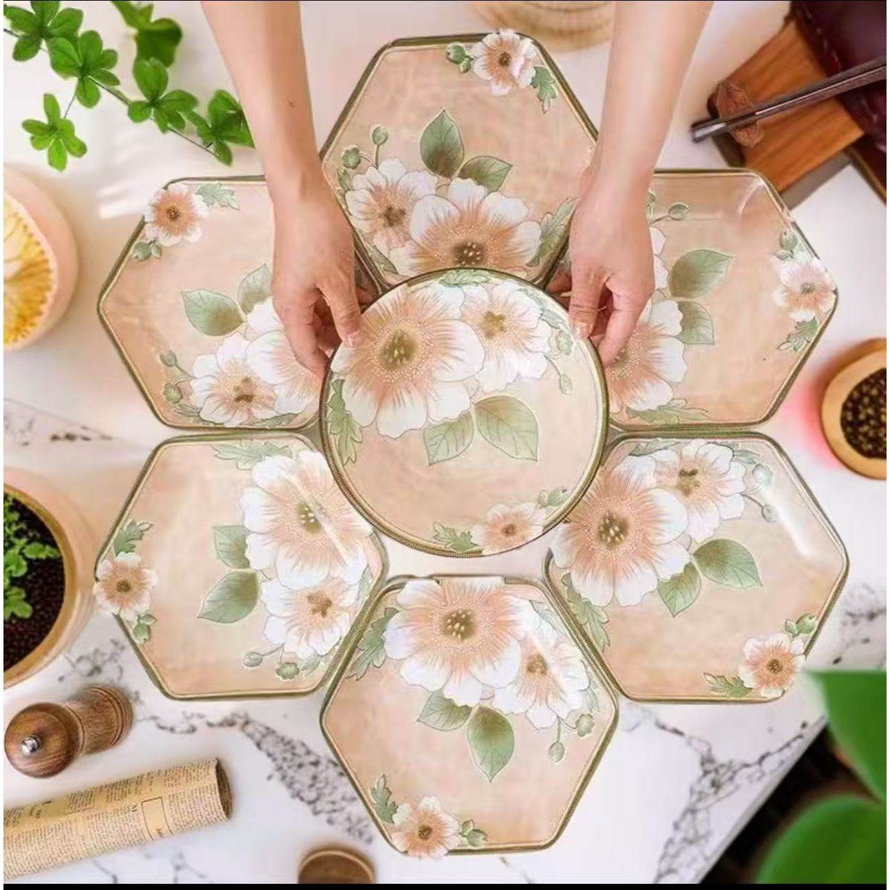 高颜值家用六角拼盘组合盘m856【CH】,餐饮具,玻璃餐具套装,淘宝优惠券,粉丝福利购,淘宝优惠卷