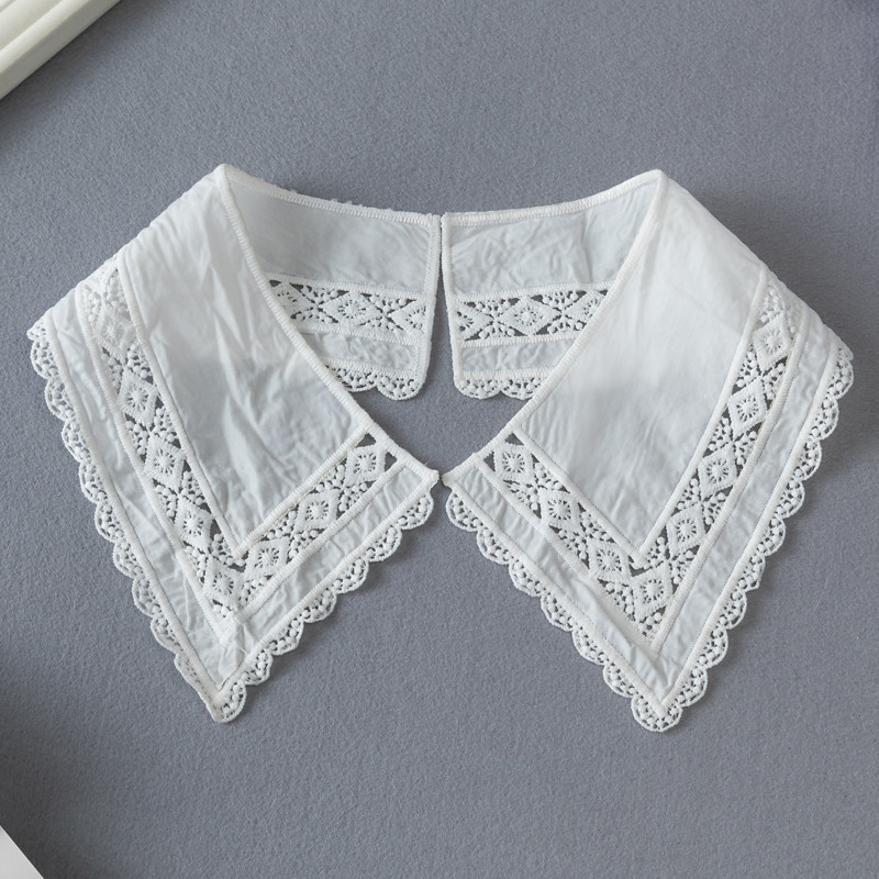 diy蕾丝假领子女韩版百搭装饰领服饰花边辅料翻领毛衣衬衫假衣领