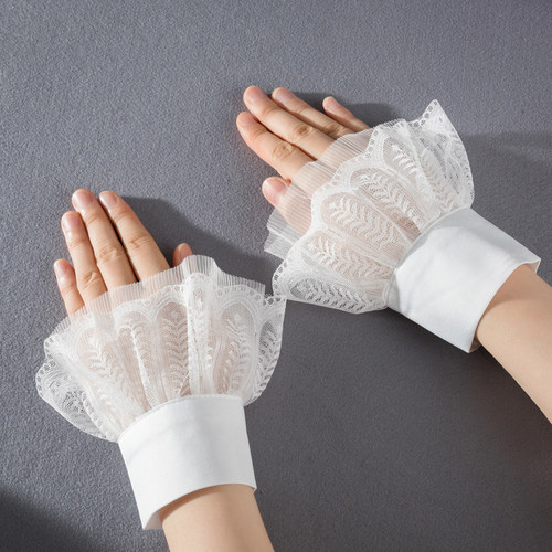 韩版衬衣蕾丝内搭假袖口