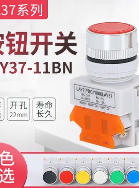 按钮开关LAY37-11BN  Y090-01BN LAY37-11BNZS 10BN 自复位 自锁