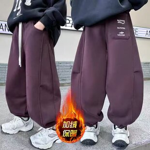 男童运动裤子春秋款2025新款痞帅儿童装春季休闲宽松裤大男孩春装