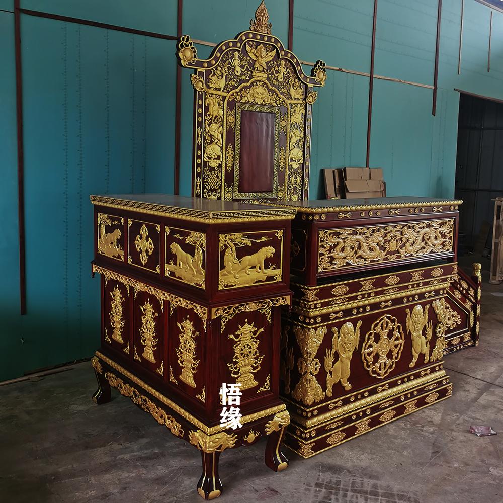 实木神台佛龛供桌三层