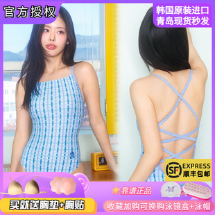 2025新款 史迪迪士尼联名连体三角专业竞速泳衣 SENTI韩国代购