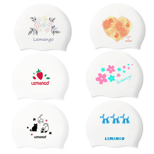 lemango硅胶泳帽防水成人训练游泳儿童男女游泳帽子专业硅胶泳帽