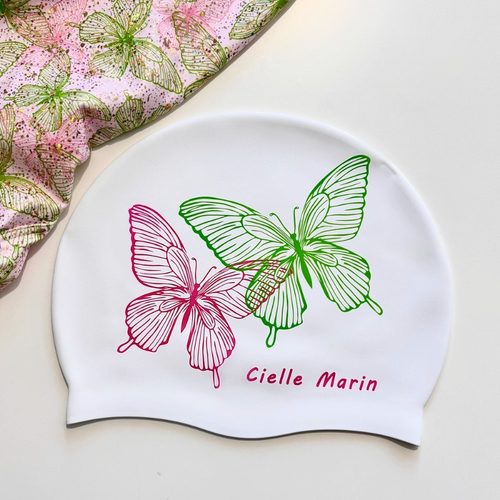 ciellemarin硅胶防水醒春成人儿童游泳帽大号护耳泳帽加大版泳帽