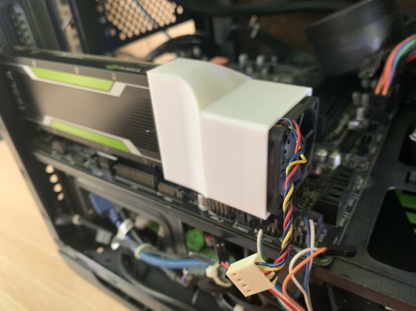 NVIDIA Tesla P4 M4 T4显卡散热4CM暴力风扇改装