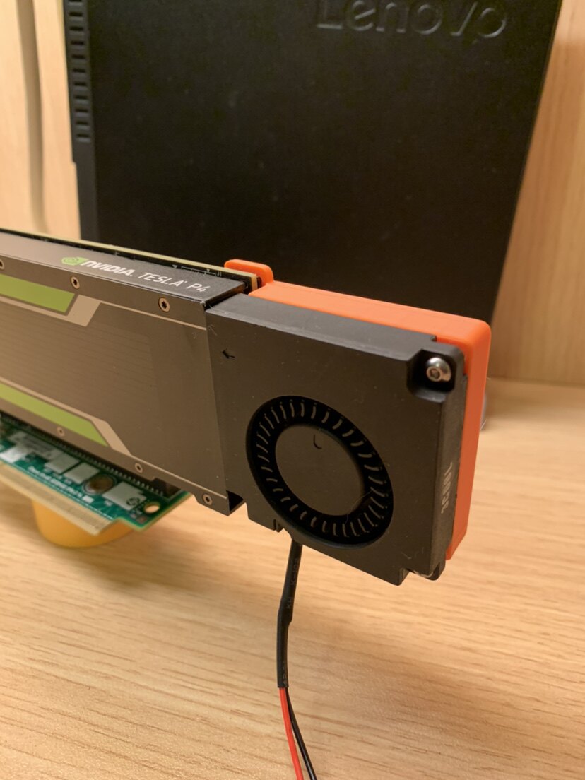 nvidia tesla p4 m4 t4显卡改装全套主动散热风扇组