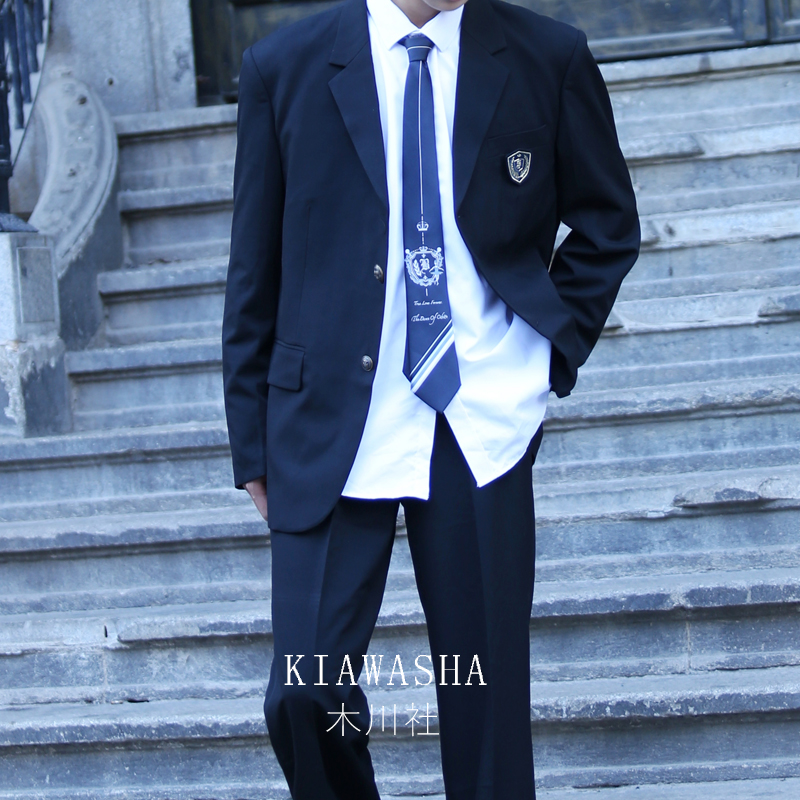 dk制服西装徽章外套日系学生西服