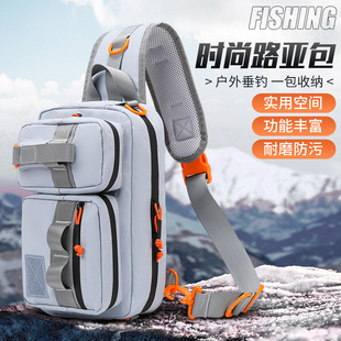路亚包两用高档防水腰包男女多功能单肩斜挎胸包户外旅游骑行