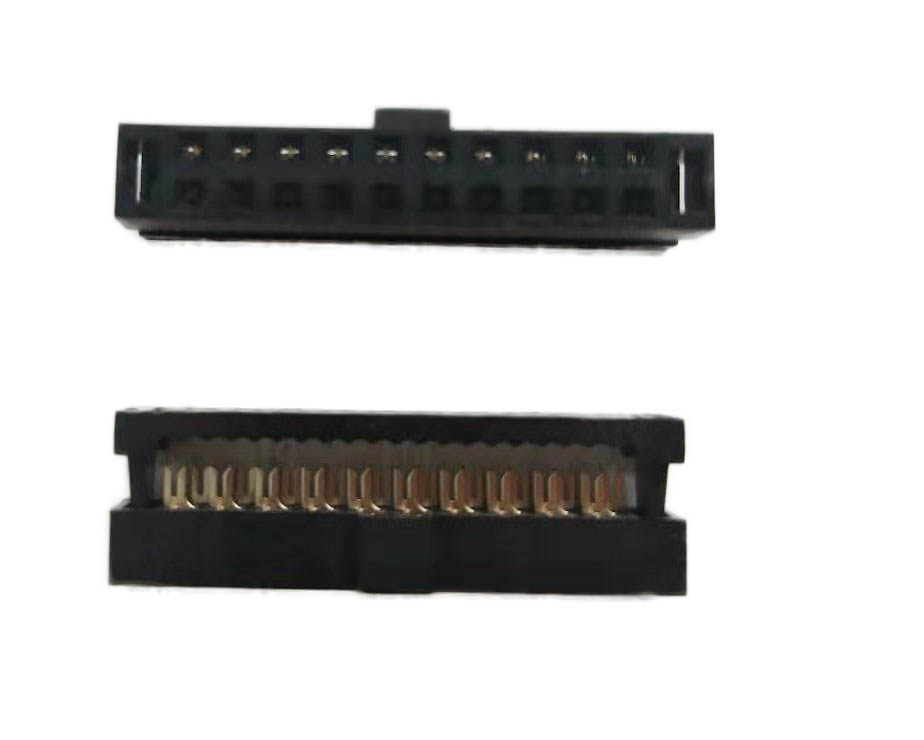 2.0mm IDC 10P14P16P20P 2*10 合高H5.08  压线头 二件式