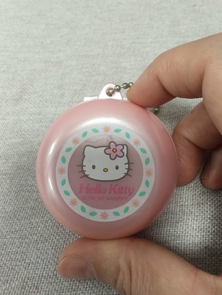 Hellokitty中古稀有1997年蔷薇花收纳盒药盒