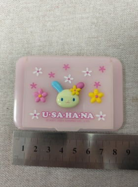 三丽鸥中古稀有2004年usahana米花兔小花兔折叠镜