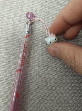 Hellokitty中古稀有2004年金鱼铃铛自动铅笔，仔子完美
