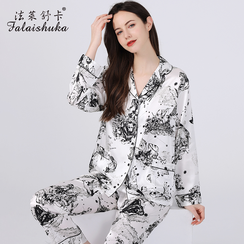 法莱舒卡奢华真丝睡衣