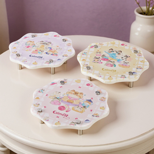 卡露米吸水速干硬硅藻泥水碗架猫狗通用 赠送20克冻干