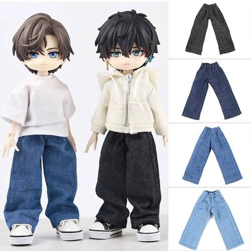 阿巳2.0 3.0长裤拖地裤阔腿牛仔裤妖精体大12分8分bjd北修罗丸