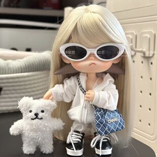 娃衣衣服嘎子姐假发直发zsiga向往之处套装公主直发bjd 配件复古