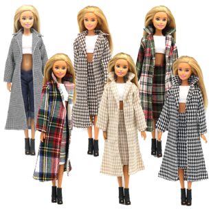 30cm六分娃时尚大衣套装连衣裙包裙娃娃衣服换装娃娃芭比