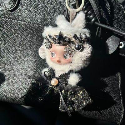 仅娃衣~SP冬日乐章10CM光织园沐沐黑天鹅公主娃衣套装小香风可爱