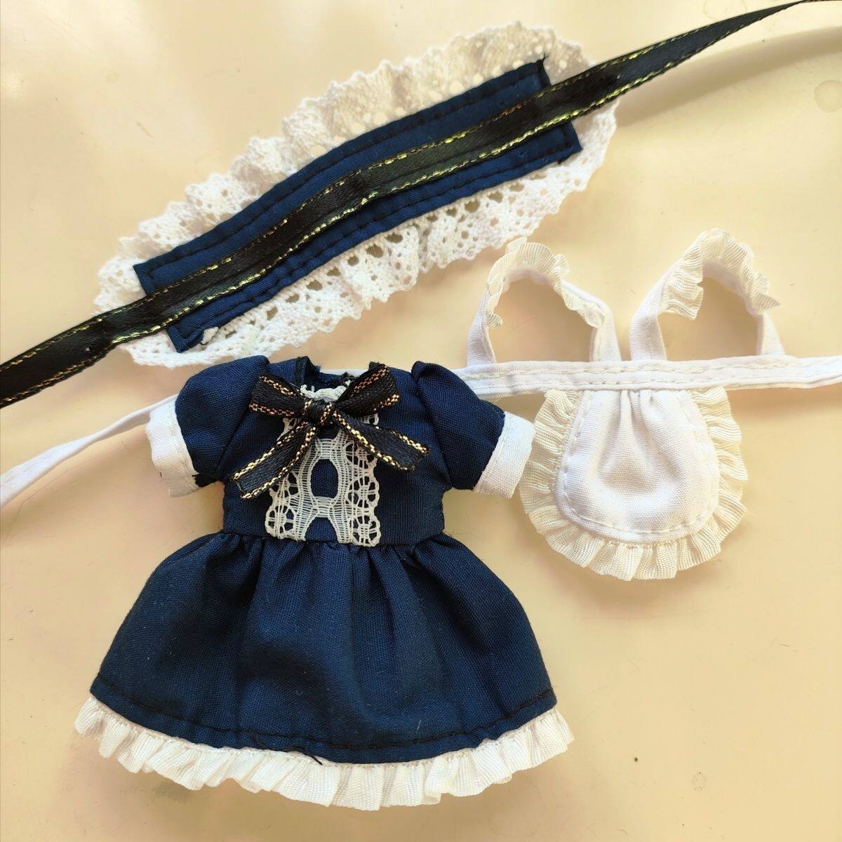 ob11娃娃衣服bjd女仆装全套12分娃衣14厘米左右穿洋娃娃换装裙子