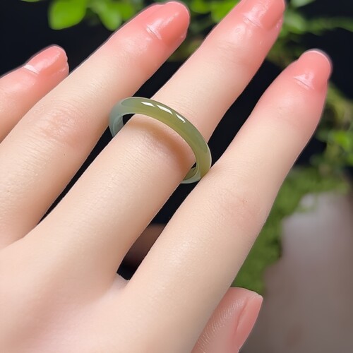 特色A货老坑冰蓝水黄翡戒指