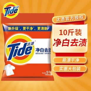汰渍洗衣粉 清洁净白去渍型5kg袋装 衣物清洁 多省包邮