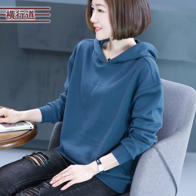 连帽卫衣休闲宽松纯棉长袖