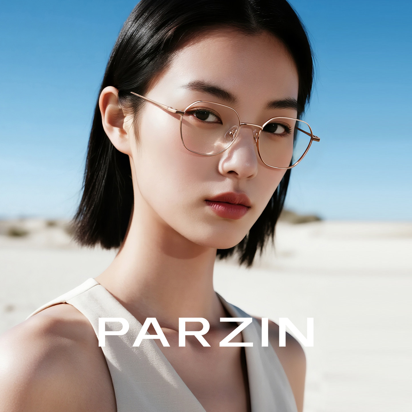 帕森光学眼镜男女斯文金丝框显瘦轻盈钛腿可配度数近视镜PZ62187