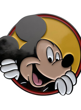 宝马迷你mini cooper R56 F55改装R60米奇迪士尼汽车贴纸金属车标