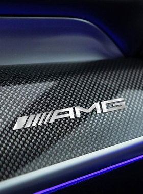 奔驰C260L C200L E300L A180L GLC GLA AMG改装汽车贴纸金属车标