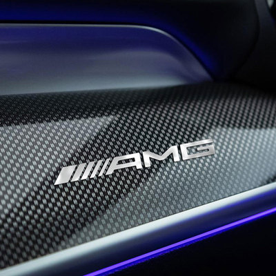 奔驰中控台内饰金属薄贴